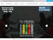 Tablet Screenshot of kensarowiwafoundation.org